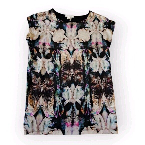 Forever 21 Women's  Small Sleeveless Top Colorful Summer Artists Fractal Tanktop - Picture 7 of 7